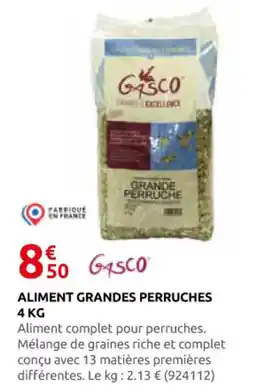 Rural Master GASCO Aliment grandes perruches offre