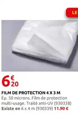 Rural Master Film de protection 4 x 3 m offre