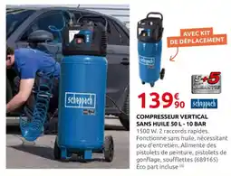 Rural Master SCHEPPACH Compresseur vertical sans huile -10 bar offre