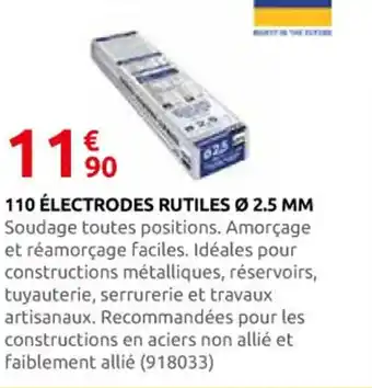 Rural Master GYS 110 électrodes rutiles ø 2.5 mm offre