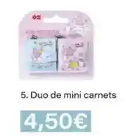Monoprix Duo de mini carnets offre