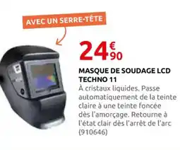 Rural Master Masque de soudage lcd techno 11 offre