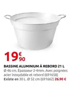 Rural Master Bassine aluminium à rebord offre