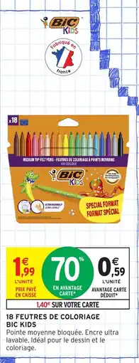 Intermarché Express BIC KIDS 18 feutres de coloriage offre