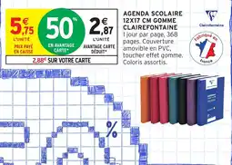Intermarché Express Agenda scolaire 12x17 cm gomme clairefontaine offre