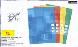 Intermarché Express DOMÉDIA Cahier piqué polypropylène 24x32cm 48 pages offre