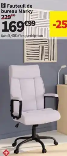 Conforama Fauteuil de bureau Marky offre