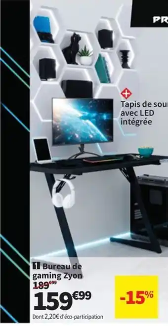 Conforama Bureau de gaming Zyon offre