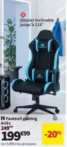 Conforama Fauteuil de gaming Antares offre