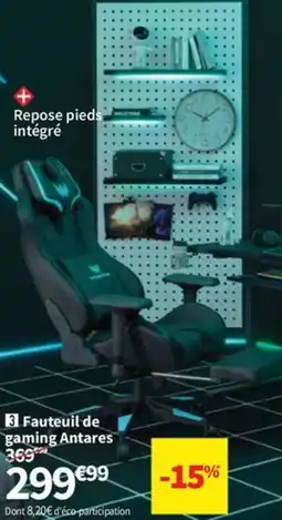 Conforama Fauteuil de gaming Antares offre