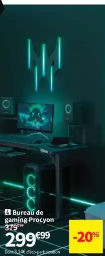 Conforama Bureau de gaming Procyon offre