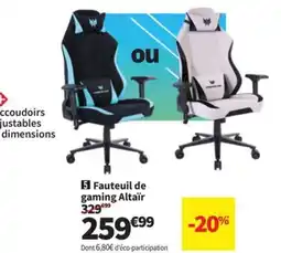 Conforama Fauteuil de gaming Altaïr offre