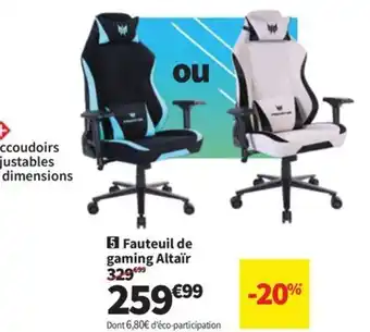 Conforama Fauteuil de gaming Altaïr offre