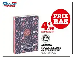 Super U Lulu Castagnette Agenda scolaire offre