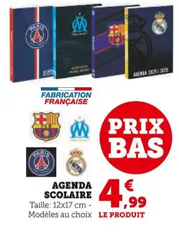 Super U Agenda scolaire offre
