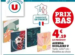 Super U U Agenda scolaire offre