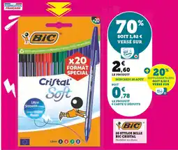 Super U BIC Cristal Soft offre