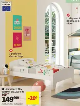 Conforama Lit évolutif Sky offre