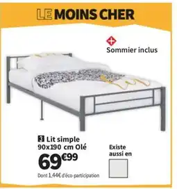 Conforama Lit simple Olé offre