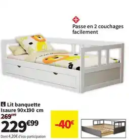 Conforama Lit banquette Isaure offre