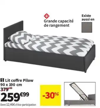 Conforama Lit coffre Pilow offre