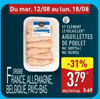 ALDI Aiguillettes De Poulet offre