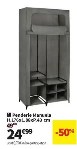 Conforama Penderie Manuela H.176xL.88xP.43 cm offre