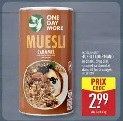 ALDI ONE DAY MORE MUESLI CARAMEL offre