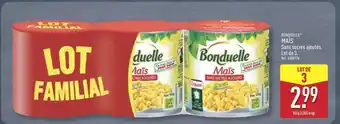 ALDI BONDUELLE Maïs offre