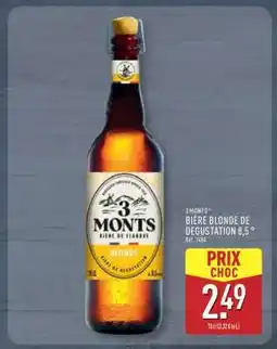 ALDI 3 MONTS BIÈRE BLONDE DE DÉGUSTATION 8,5° offre