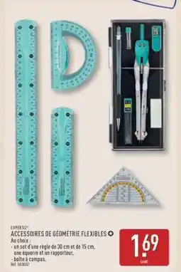 ALDI ACCESSOIRES DE GÉOMÉTRIE FLEXIBLES offre