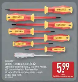 ALDI JEU DE TOURNEVIS ISOLÉS offre