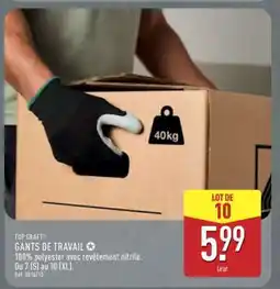 ALDI GANTS DE TRAVAIL offre