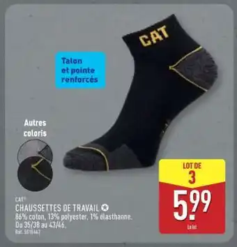 ALDI CHAUSSETTES DE TRAVAIL offre