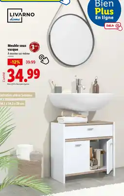 Lidl Meuble sous vasque offre