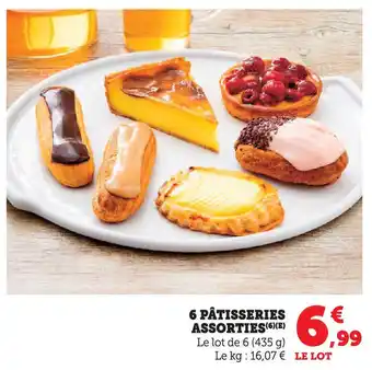 Super U 6 pâtisseries assorties offre