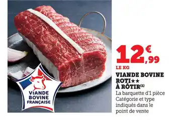 Hyper U Viande bovine roti à rôtir offre
