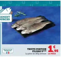 Hyper U Truite de portion filiere u offre
