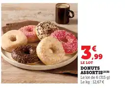 Hyper U Donuts assortis offre