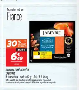 Netto LABEYRIE Saumon fumé norvège offre