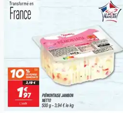 Netto NETTO Piemontaise jambon offre