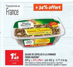 Netto PIERRE MARTINET Salade de lentilles à la lyonnaise offre