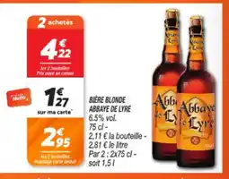 Netto ABBAYE DE LYRE Bière blonde offre