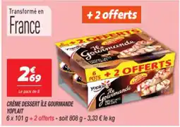 Netto YOPLAIT Crème dessert i̇le gourmande offre