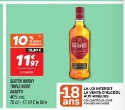 Netto GRANTS Scotch whisky triple wood offre