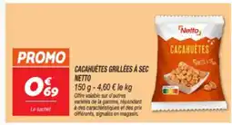 Netto NETTO Cacahuetes grillées à sec offre