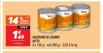Netto NETTO Macédoine de légumes offre