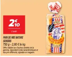 Netto SEREBIS Pain de mie nature offre