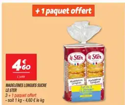 Netto LE STER Madeleines longues sucre offre