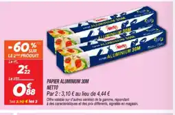 Netto NETTO Papier aluminium 30m offre